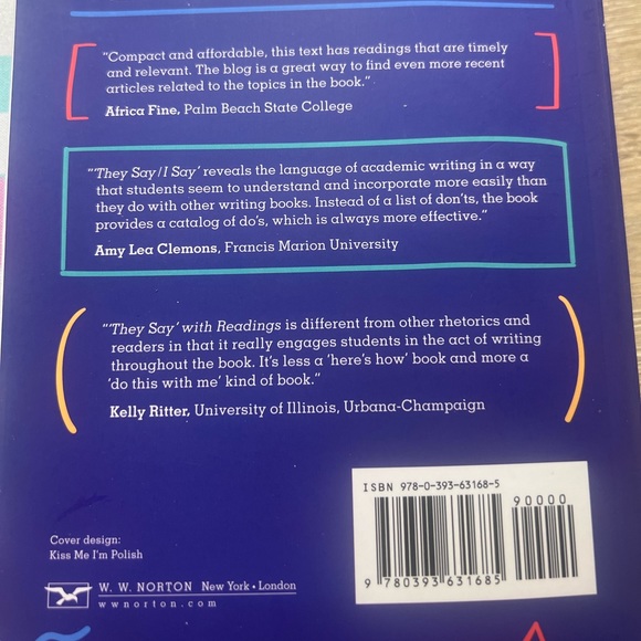 They say i say college eng 101 book new - Picture 1 of 2